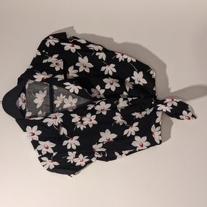 Vintage crop tie top